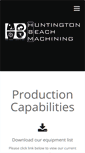 Mobile Screenshot of hbmachining.com