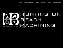 Tablet Screenshot of hbmachining.com